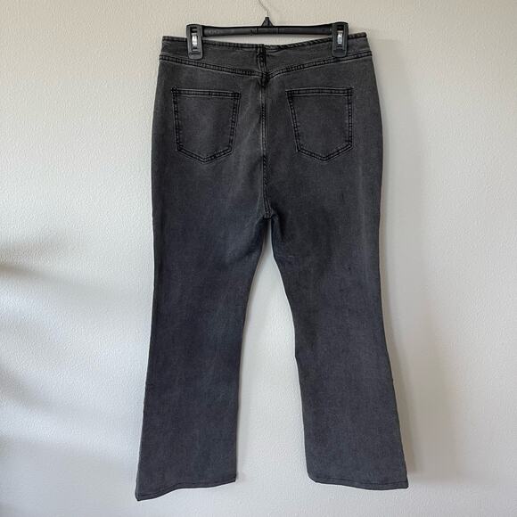 NWT Cider Gray Black Zip Front Jeans (Size Large) - Picture 4 of 9
